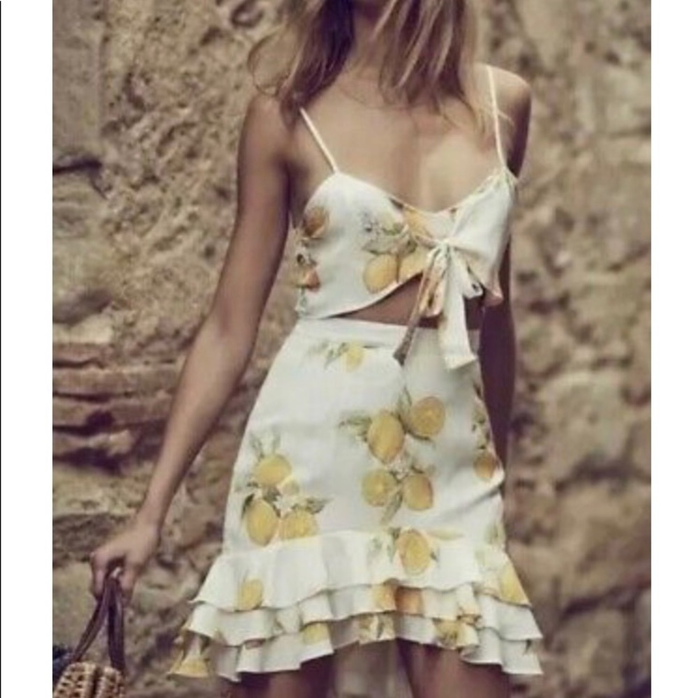 For Love & Lemons Limonada Skirt